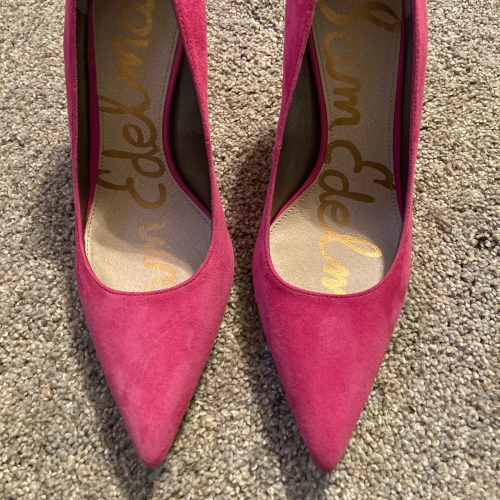 Sam Edelman Pink Suede Stilettos